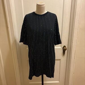 Topshop Black Top/Dress with Rhinestones